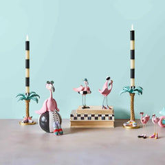 Patience Brewster Palm Tree Candle Holders, Set of 2
