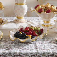 Rosy Check Ceramic Large Serving Platter