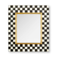 Sterling Check Enamel Wall Mirror