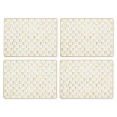 Sterling Check Cork Back Placemats, Set of 4