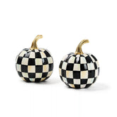 Classic Courtly Check Mini Pumpkin Set of 2