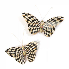 Violet Butterfly Wall Decor Duo