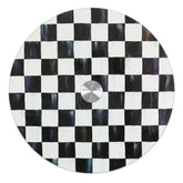 Courtly Check Glass Lazy Susan
