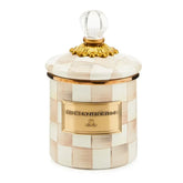 Mocha Check Demi Canister