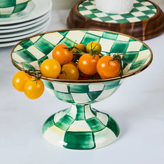 Violet Check Small Compote