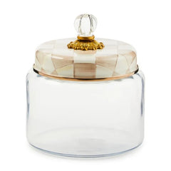 Mocha Check Medium Kitchen Canister
