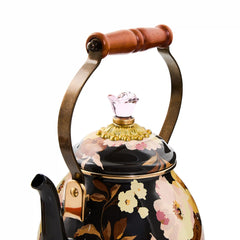 Wild Rose Slate 2 Quart Tea Kettle