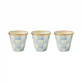 Rosy Check Herb Pots, Set of 3