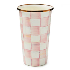 Violet Check 10 Ounce Tumbler
