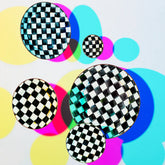 Courtly Check Appetizer Plates, Set of 4