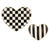 Rosy Heart Trinket Dishes, Set of 2