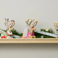 Patience Brewster Dash Away Sitting Dancer Reindeer Figure