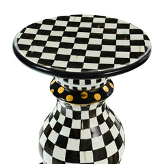 Courtly Check Ceramic Pedestal Table Base