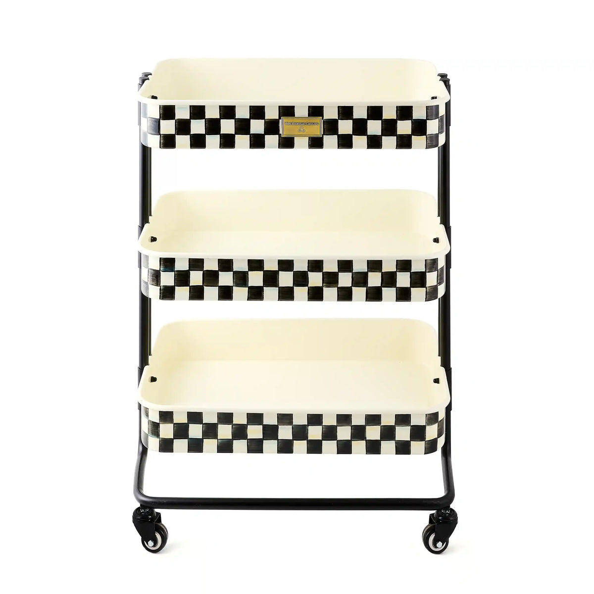 Courtly Check 2-Tier Kitchen Cart