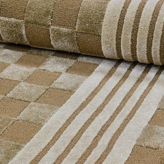 Mocha Tonal Check 8' x 10' Rug