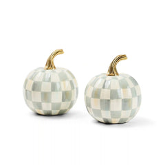 Classic Bubblegum Check Mini Pumpkin Set of 2