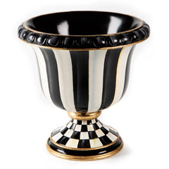 Courtly Check Pedestal Tabletop Urn