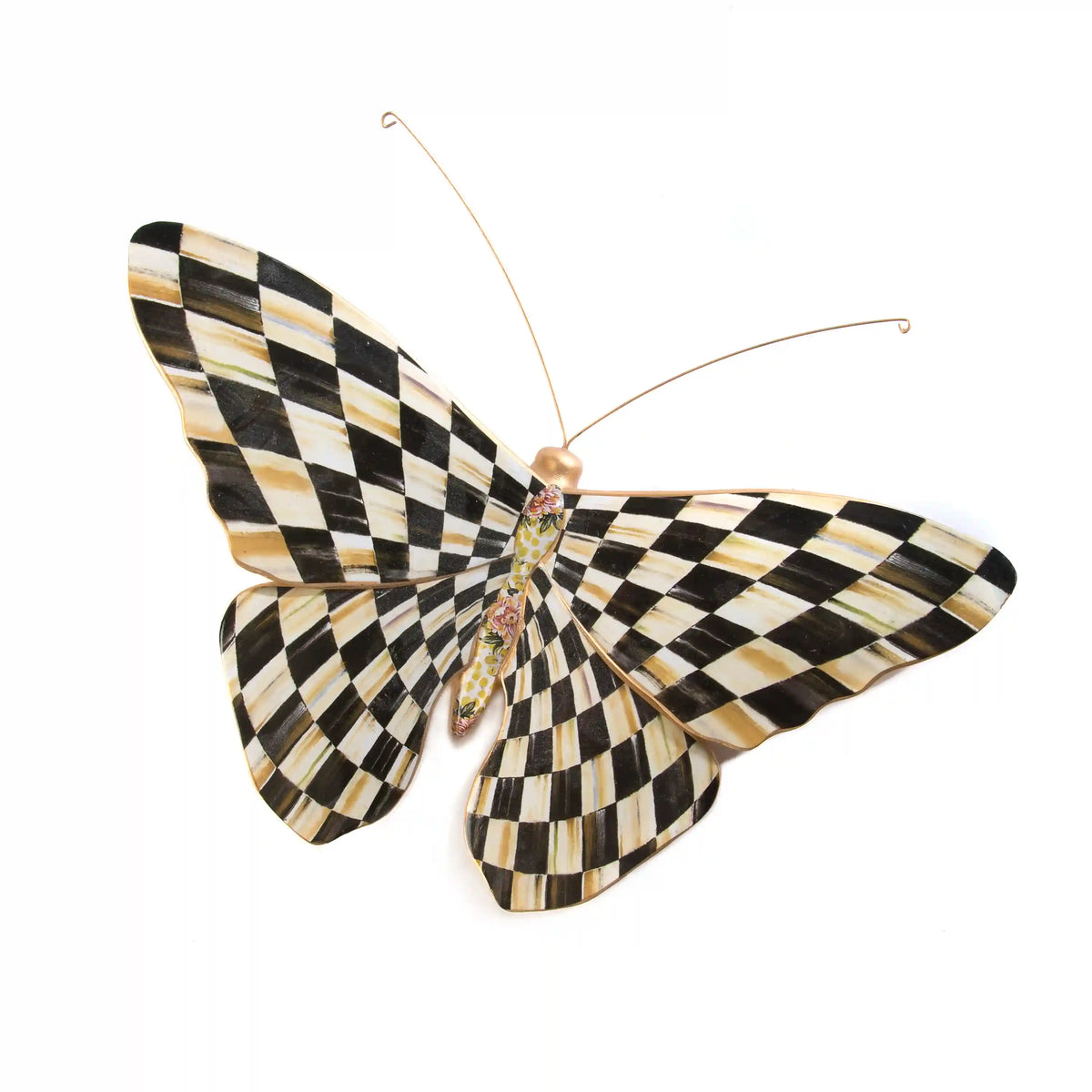 Rosy Check Butterfly Wall Decor