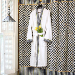 Mocha Check Shower Curtain