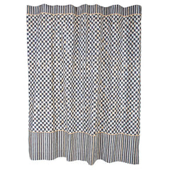 Mocha Check Shower Curtain