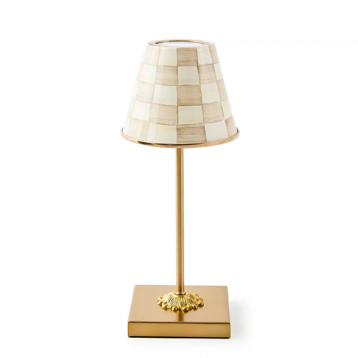 Courtly Check LED Rechargeable Cafe Table Lamp