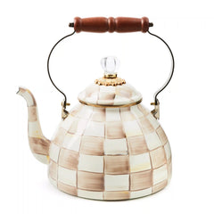 Violet Check 3 Quart Tea Kettle