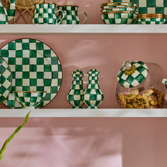 Royal Check Large Salt & Pepper Shakers