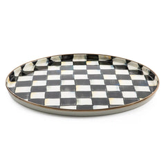 Rosy Check Round Tray