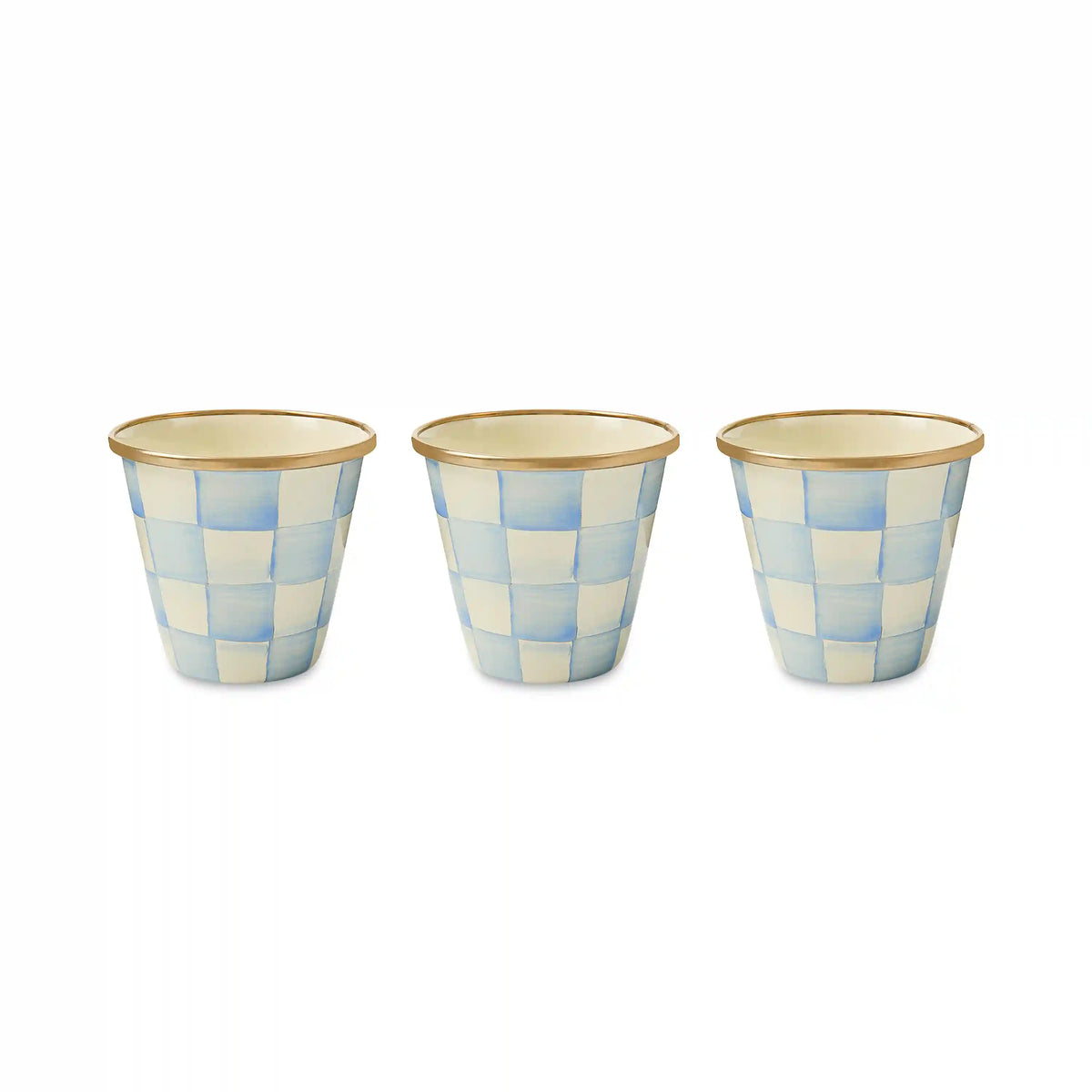 Courtly Check Herb Pots, Set of 3
