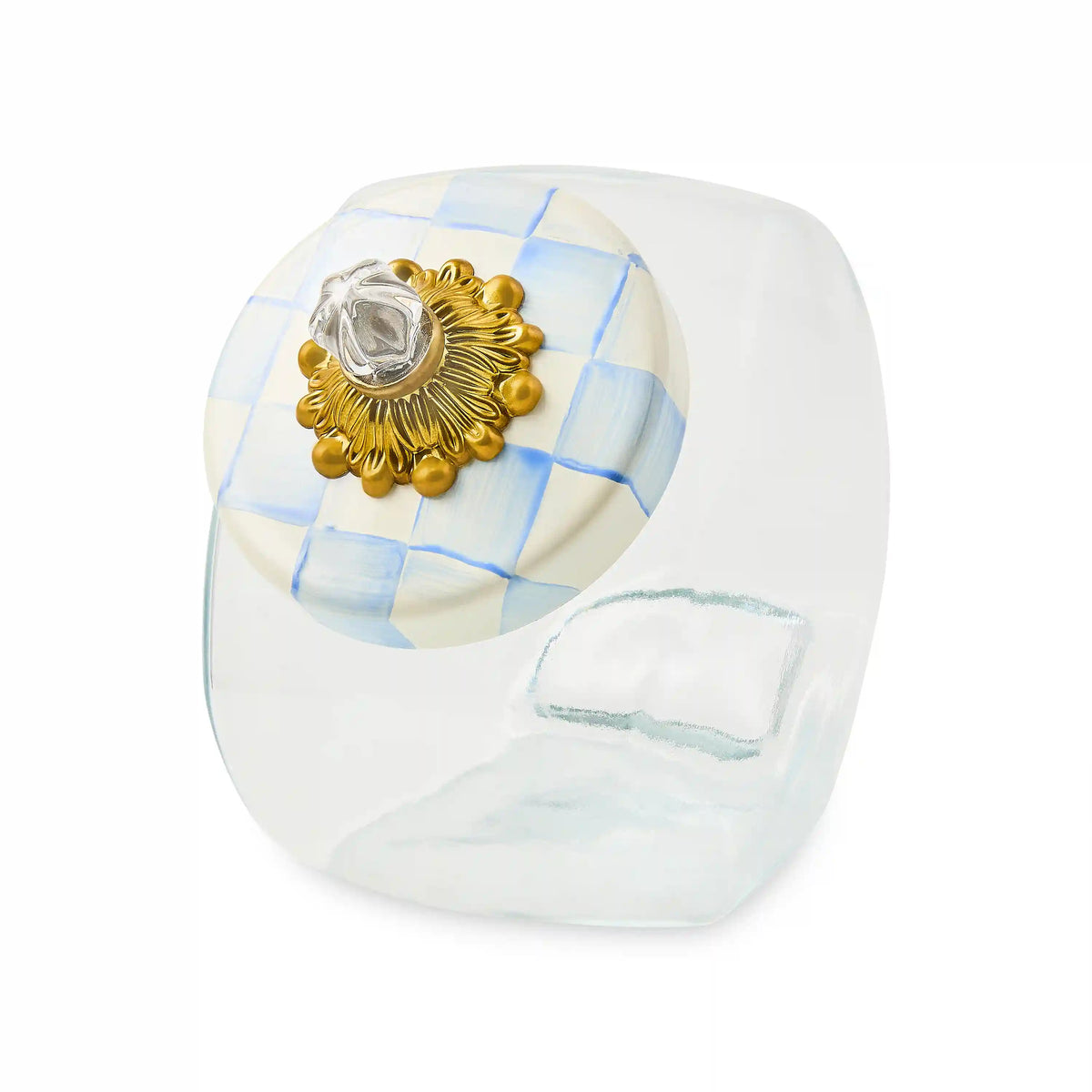 Sweets Jar with Emerald Check Lid