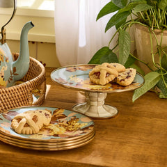 Wild Rose Mauve Small Pedestal Platter