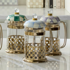 Emerald Check French Press
