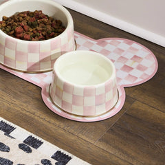 Rosy Check Large Pet Dish