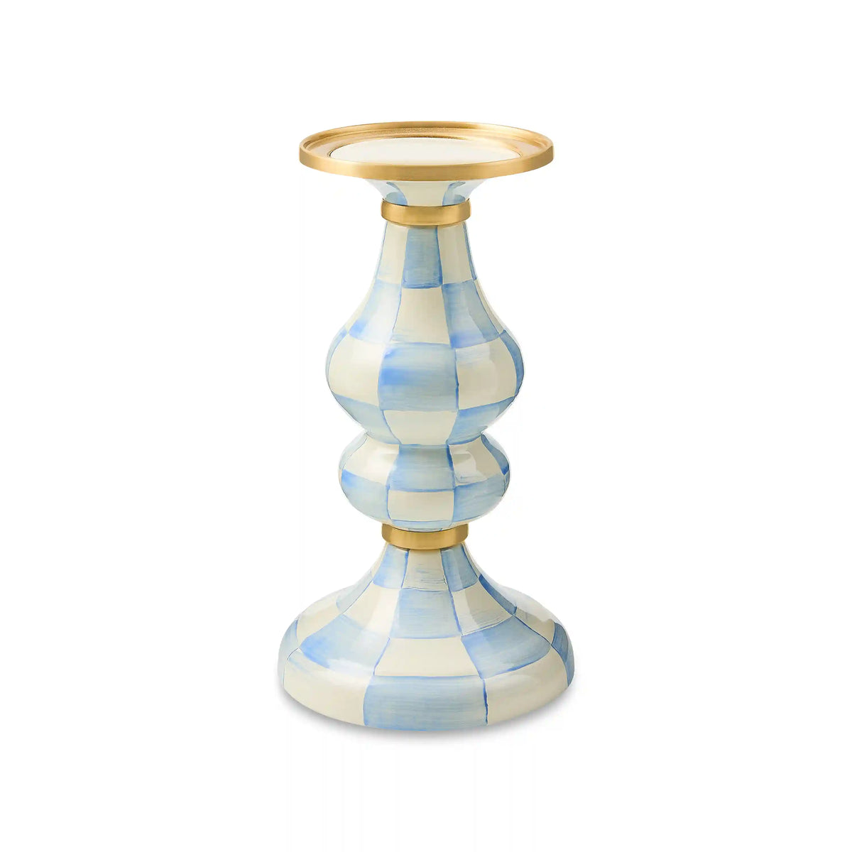 Sky Check Large Pillar Candlestick