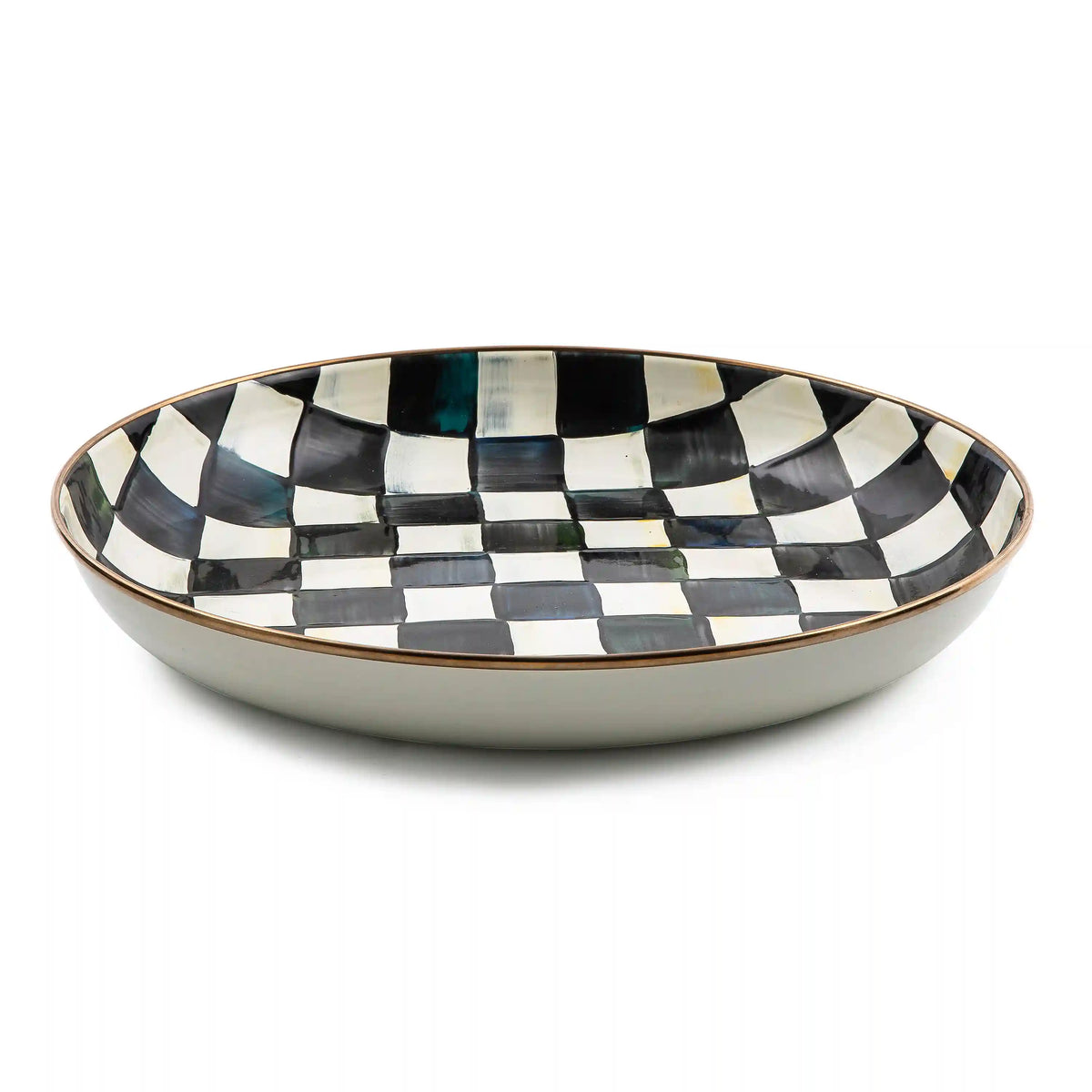 Mocha Check Abundant Bowl